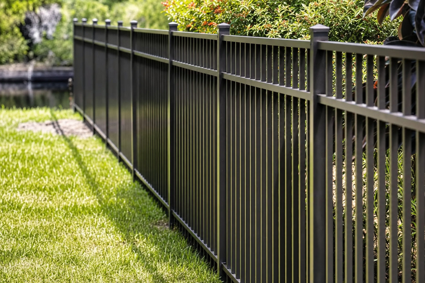 Aluminum fence installation in Eagle Pass, TX