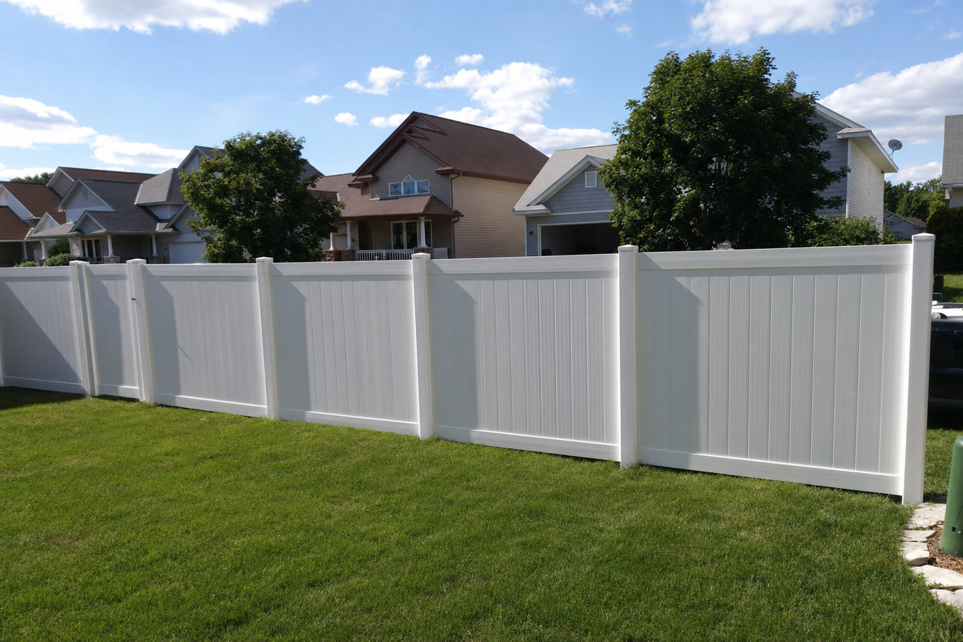 Vinyl fence installation in Eagle Pass, TX